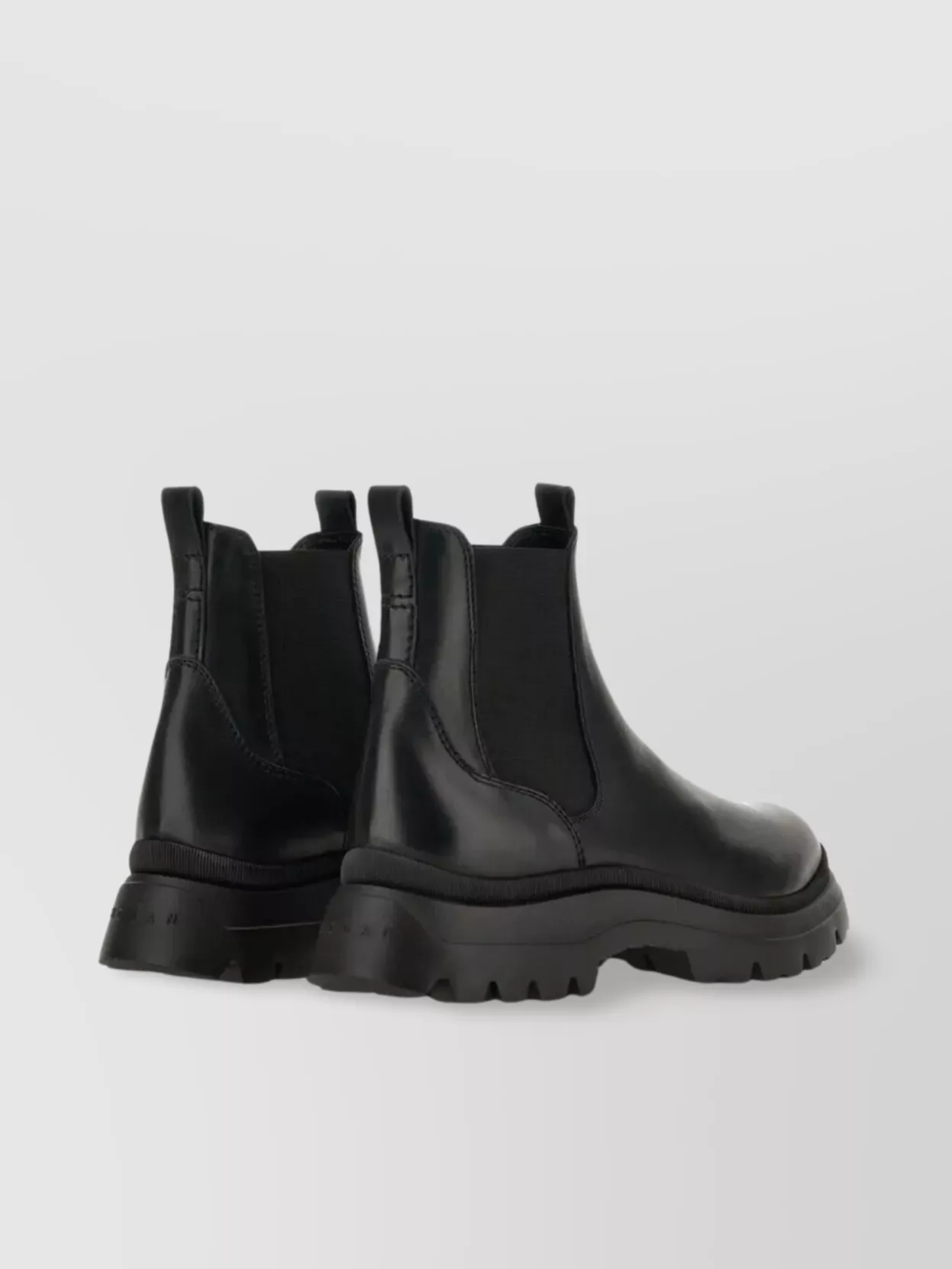 Hogan Ankle Chunky Sole Elastic Pull Round