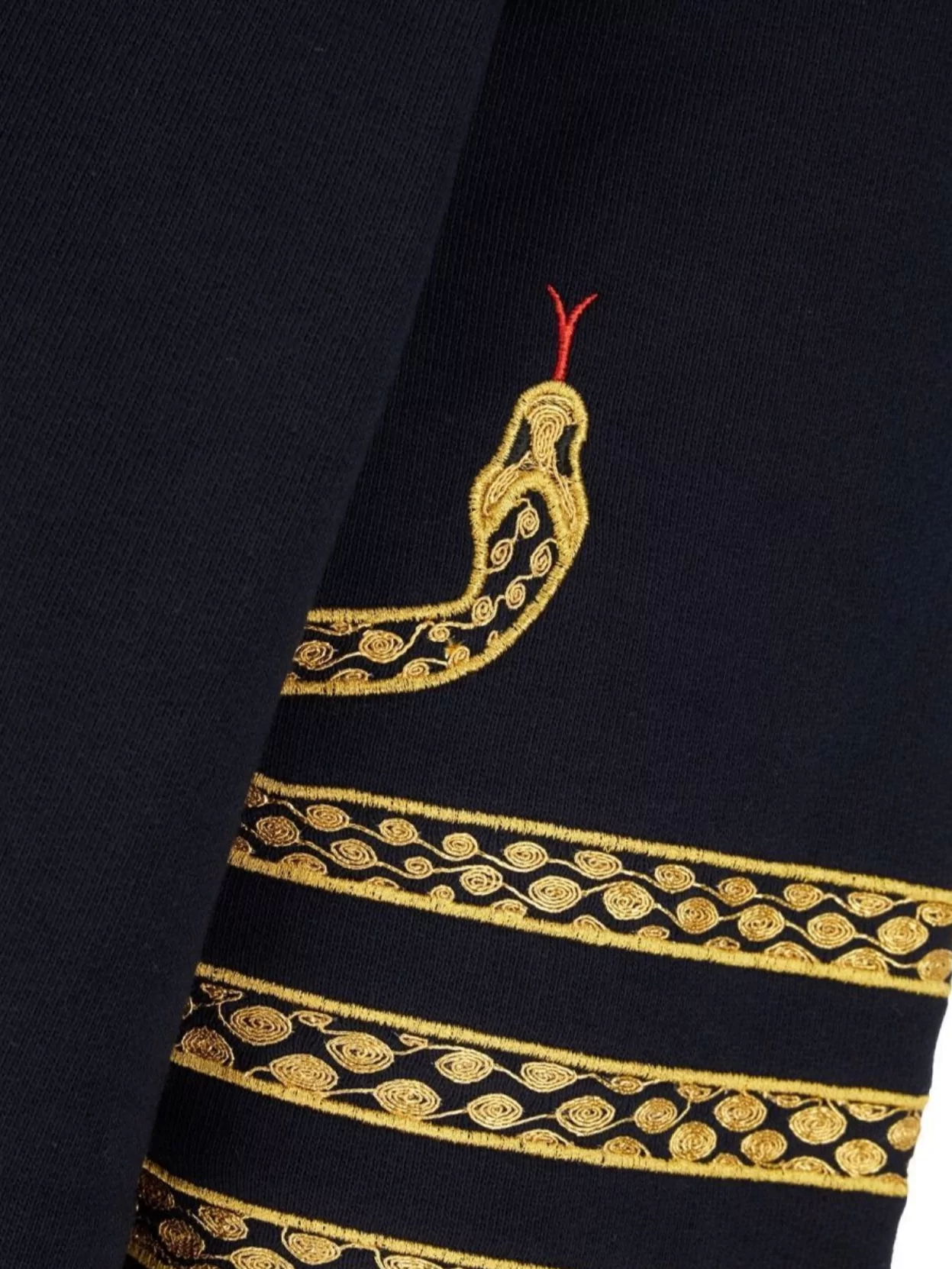 Thom Browne Midnight Cotton Sweatshirt With Embroidered Detail