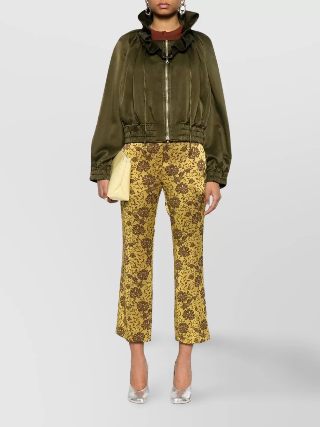 Dries Van Noten High Collar Zipper Jacket