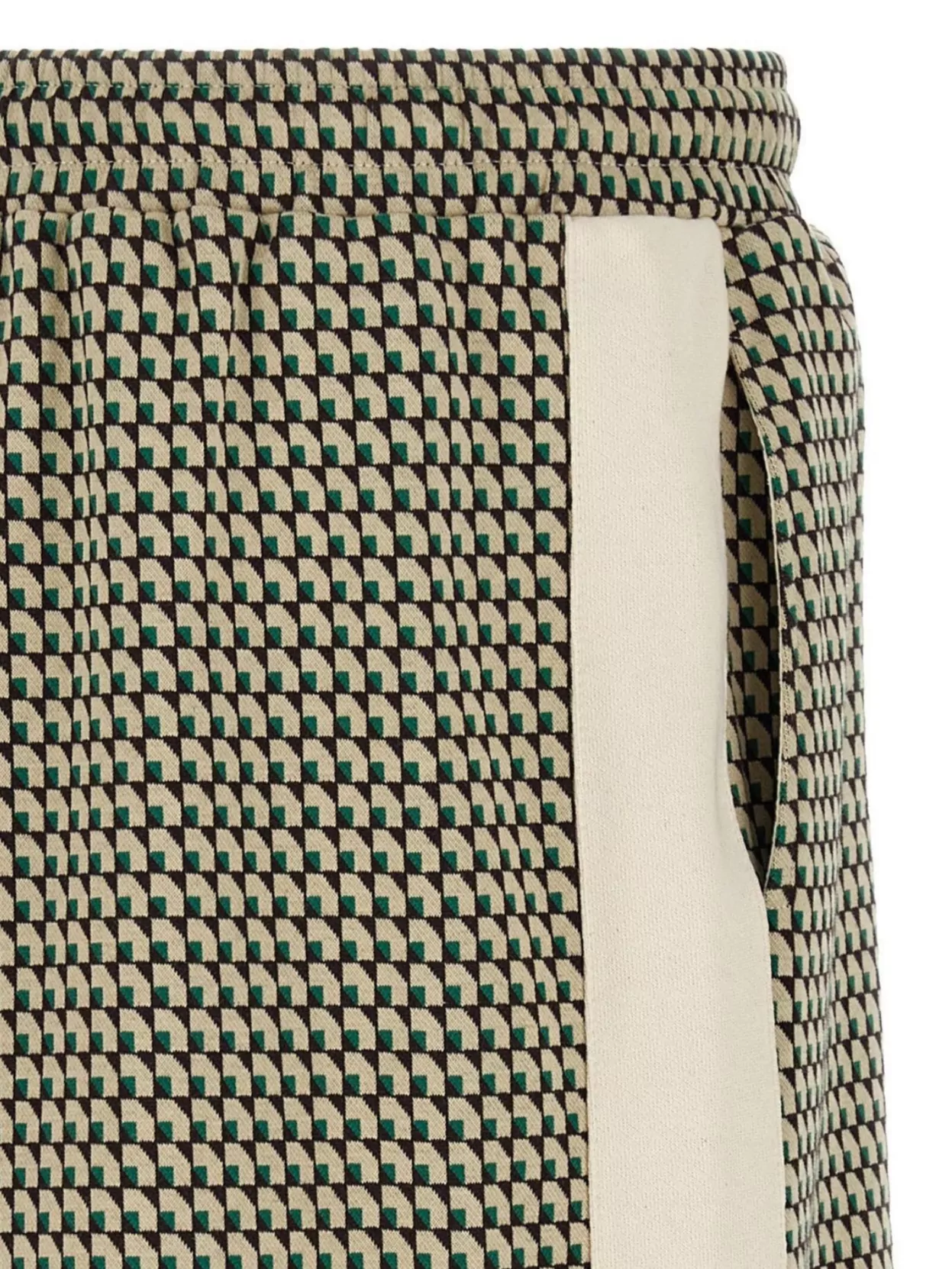 Wales Bonner 'Dynamic Patterned Side Stripe Elastic Waistband Shorts'