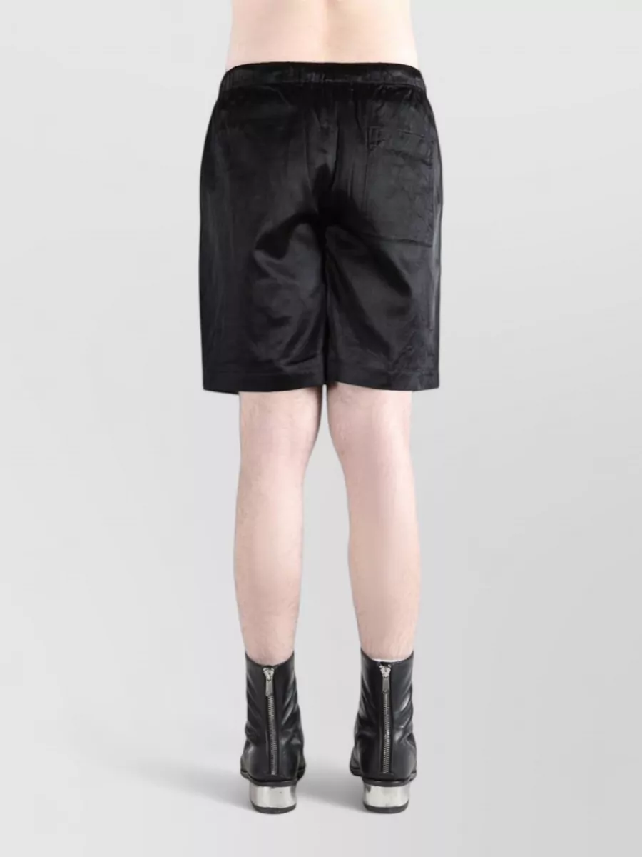 Dries Van Noten Viscose Blend Drawstring Tailored Shorts
