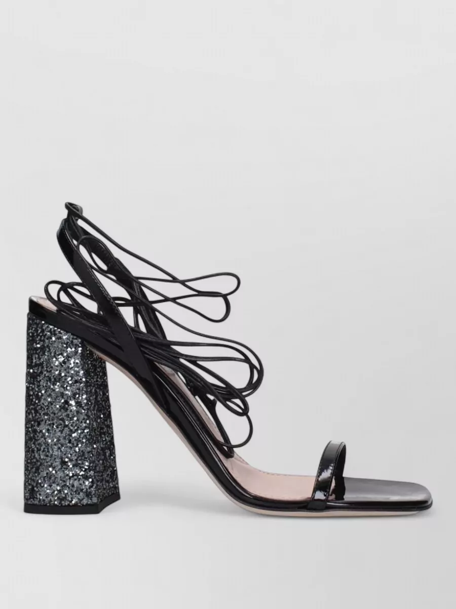 Miu Miu Patent Leather Sandals
