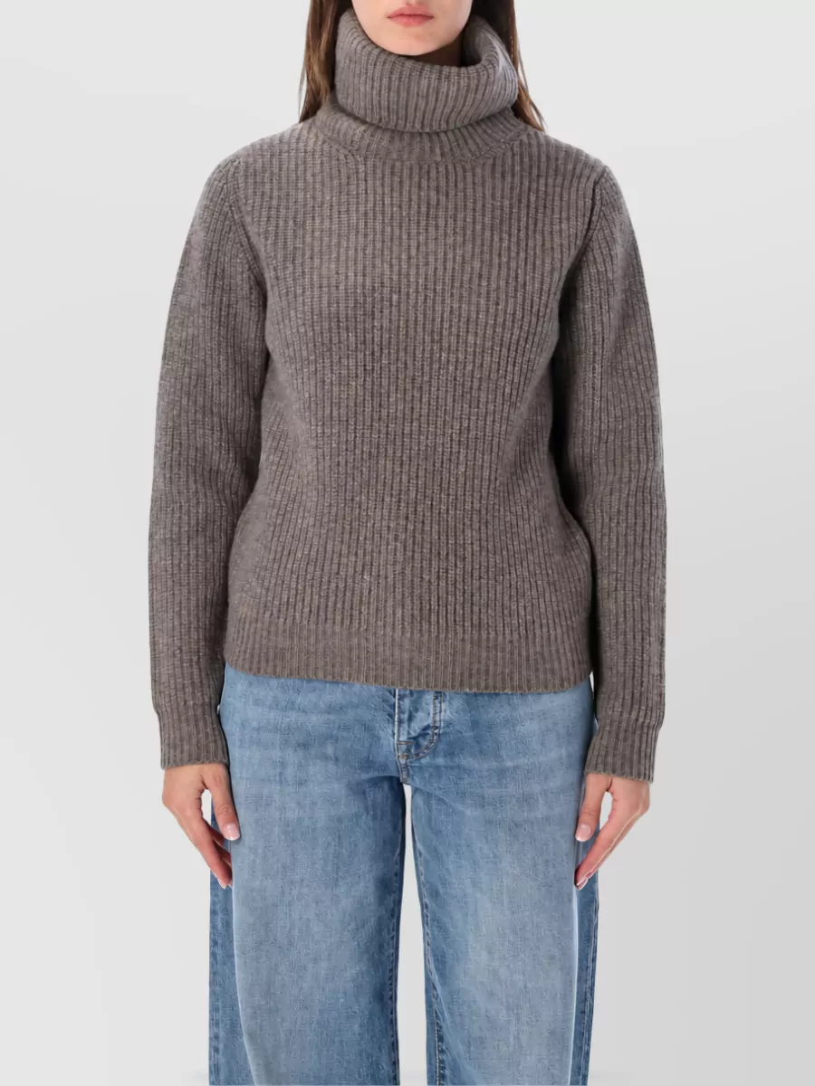 Fortela cashmere merino wool high neck sweatshirt
