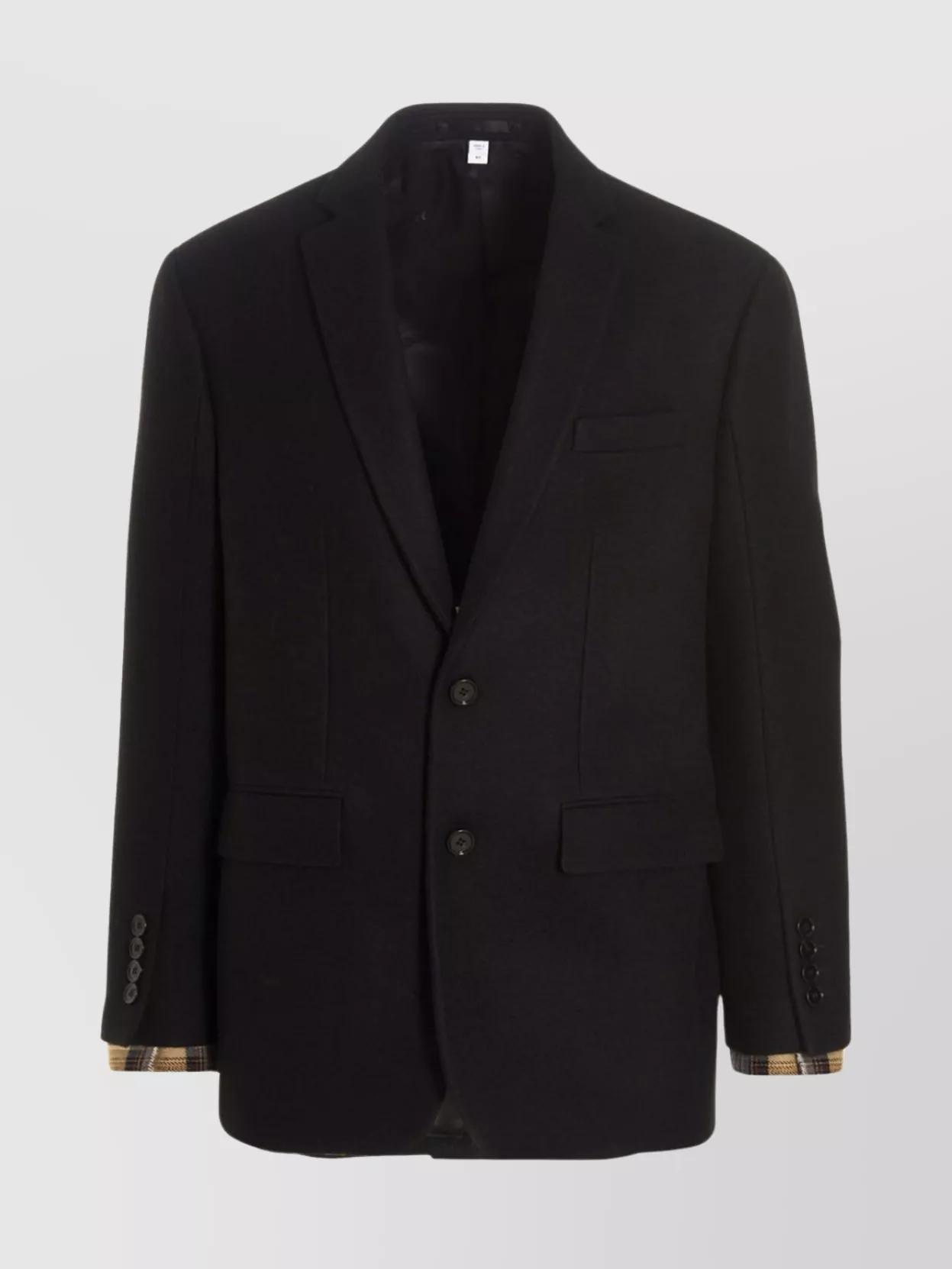 Burberry Tailored Wool Blazer Jacket In Black