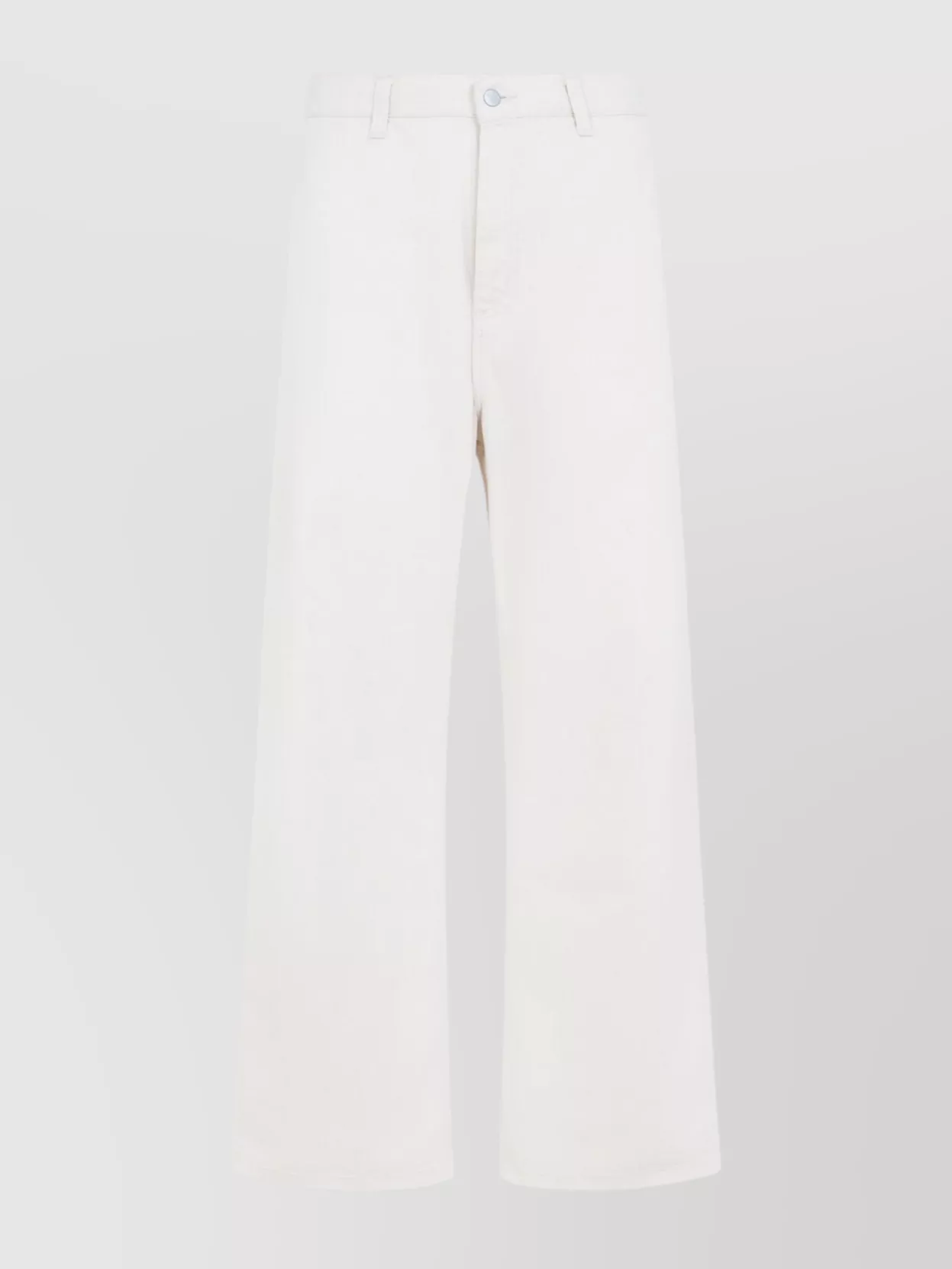 Carhartt Wip Wide Leg Cotton Trousers With Side Pockets