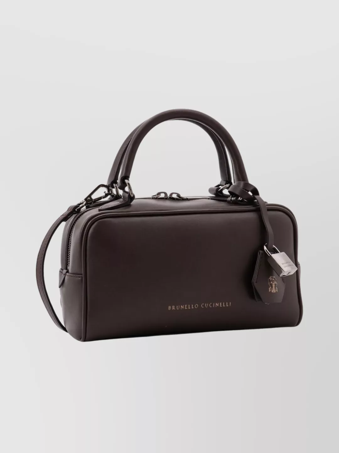 Brunello Cucinelli Small Leather Shoulder Bag Boston Explorer