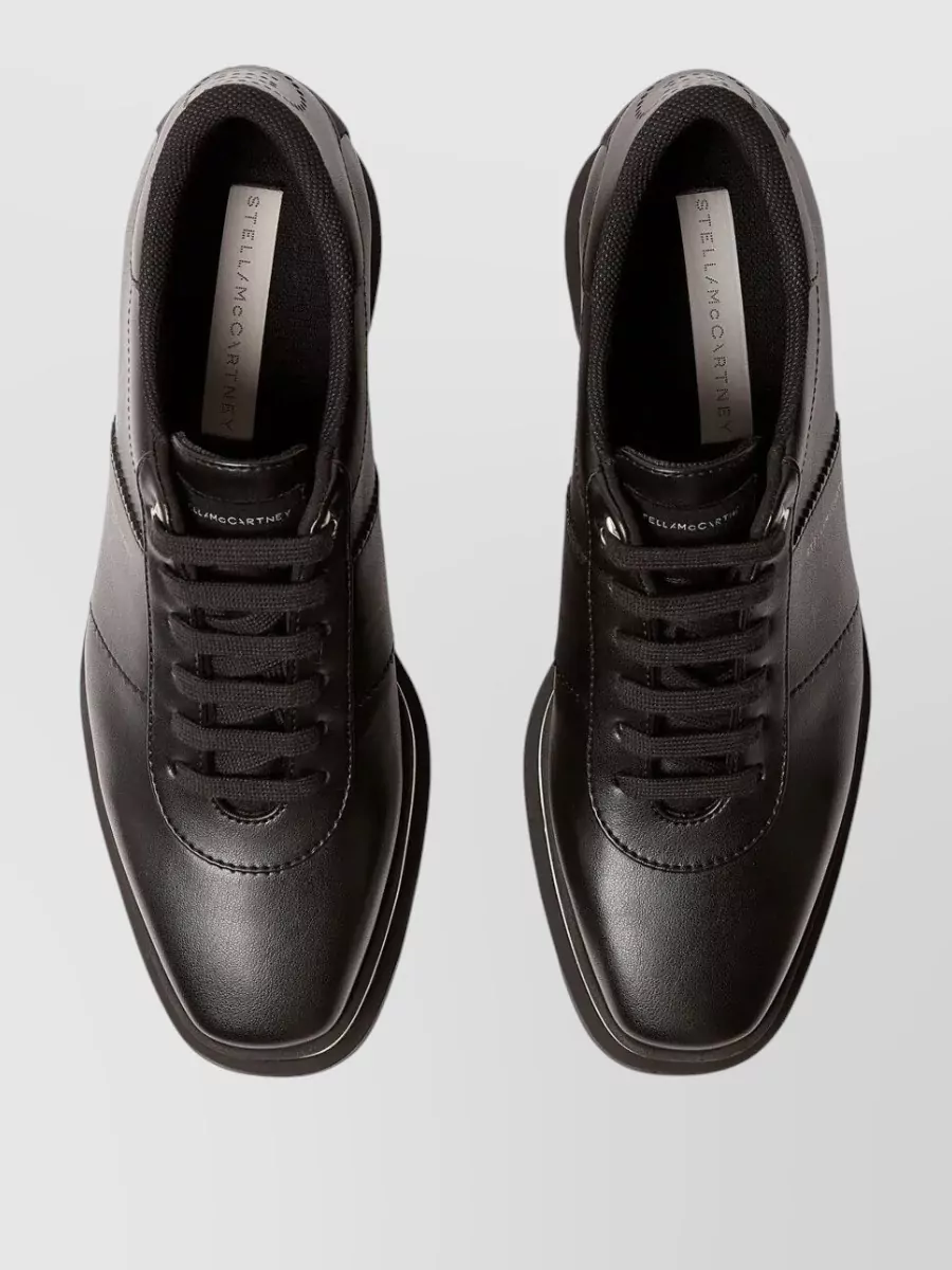 Stella Mccartney Sneakers With Contrast Platform And Striped Detail In Multi