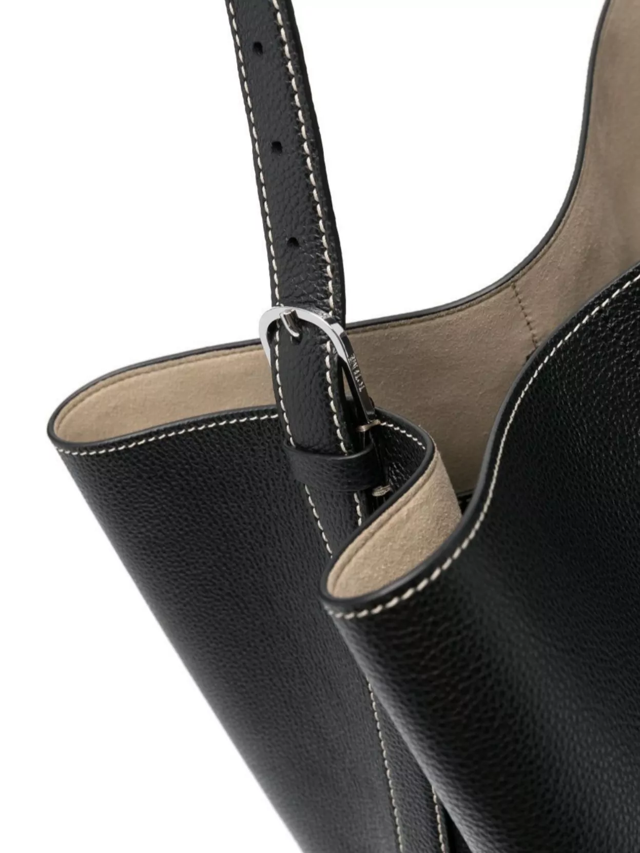 Totême Stylish Tote Bag Contrast Stitching