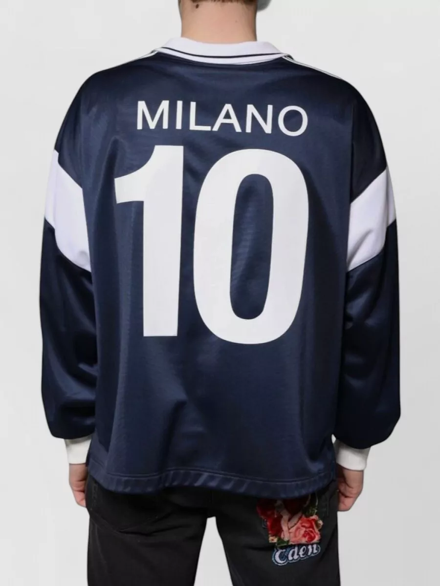Dolce&Gabbana Polyester Long-Sleeve Jersey T-Shirt