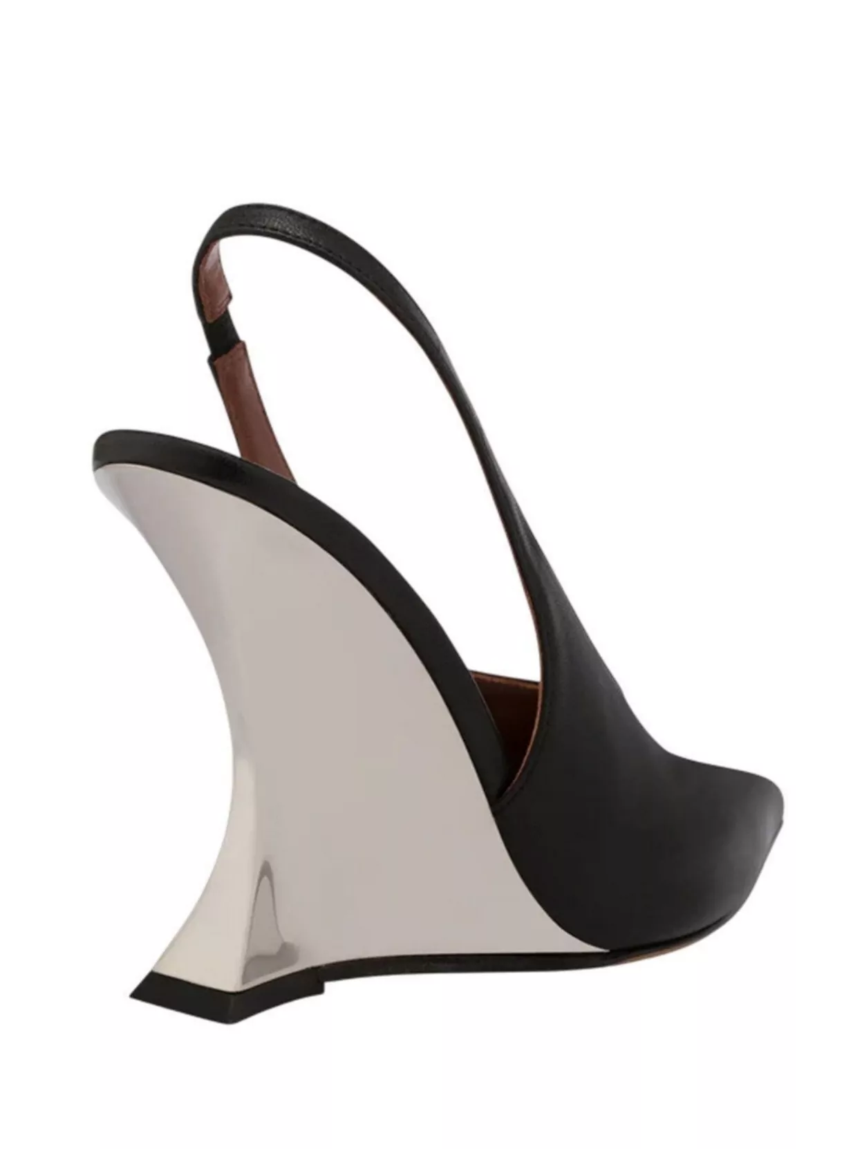 Paris Texas Nina Slingback Leather Wedge Pumps