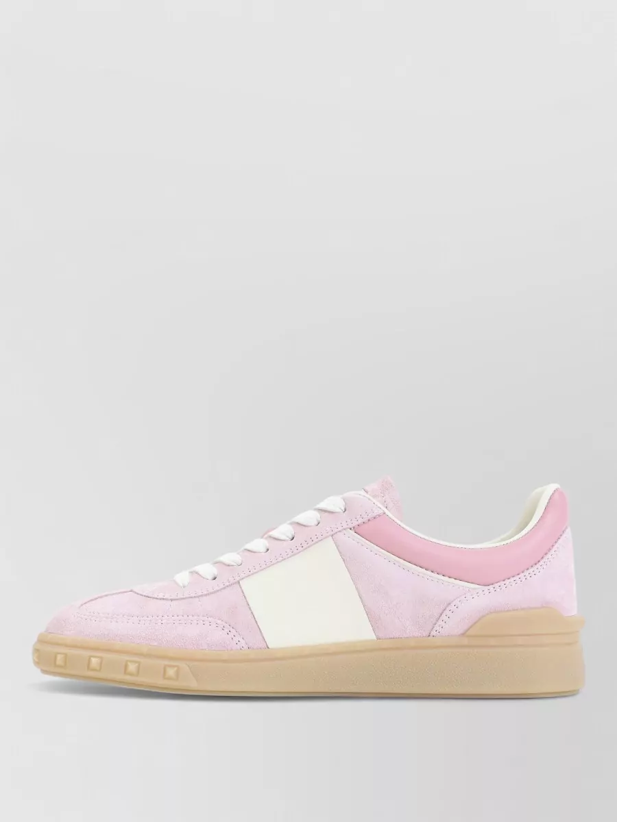 Valentino Garavani Suede Logo Lace-Up Sneakers