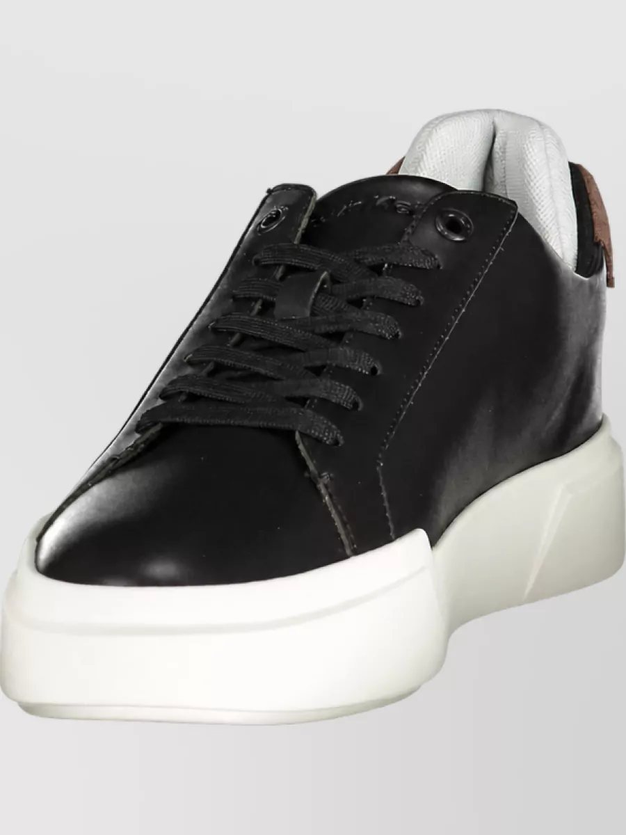 Calvin Klein Polyurethane Lace-Up Sneakers