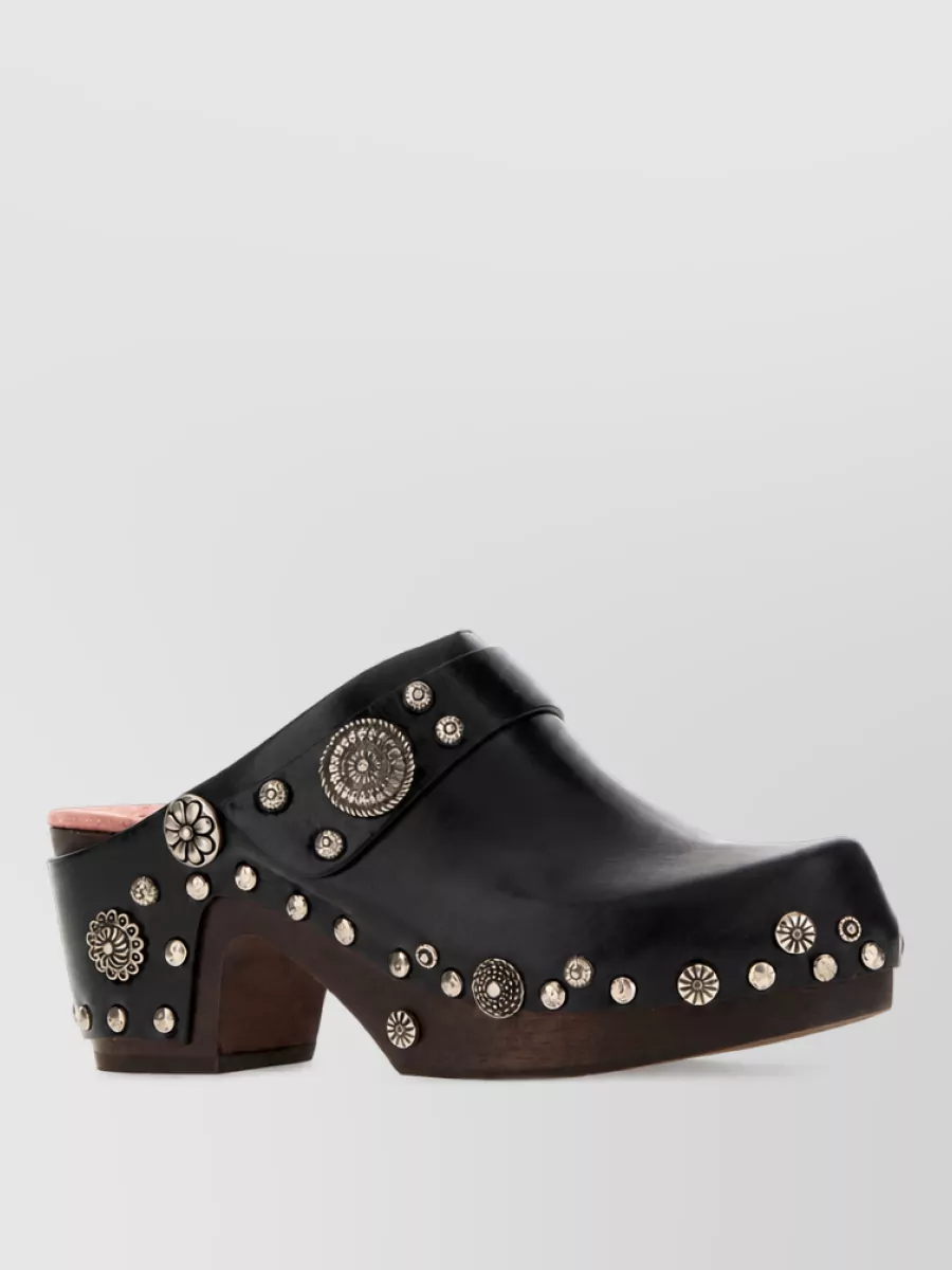 Chloé leather talis clogs