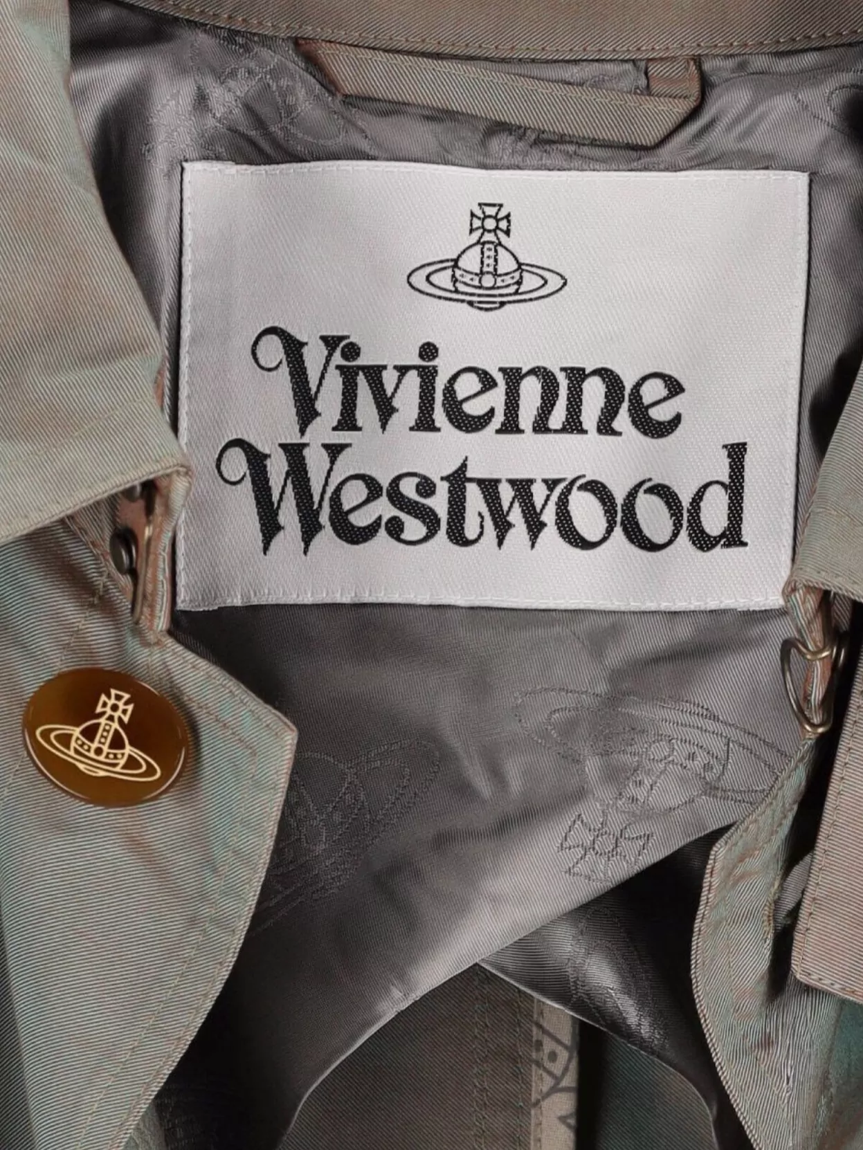 Vivienne Westwood Relaxed Fit Jacket With Belt And Pockets