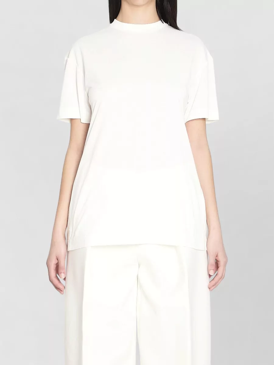 Jacquemus Ribbed Crewneck Draped Back T-Shirt