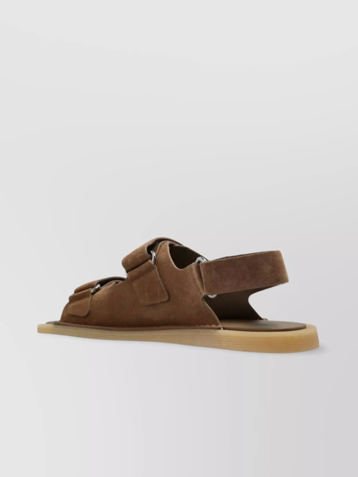 Dolce&Gabbana Flat Sole Touch-Strap Suede Sandals
