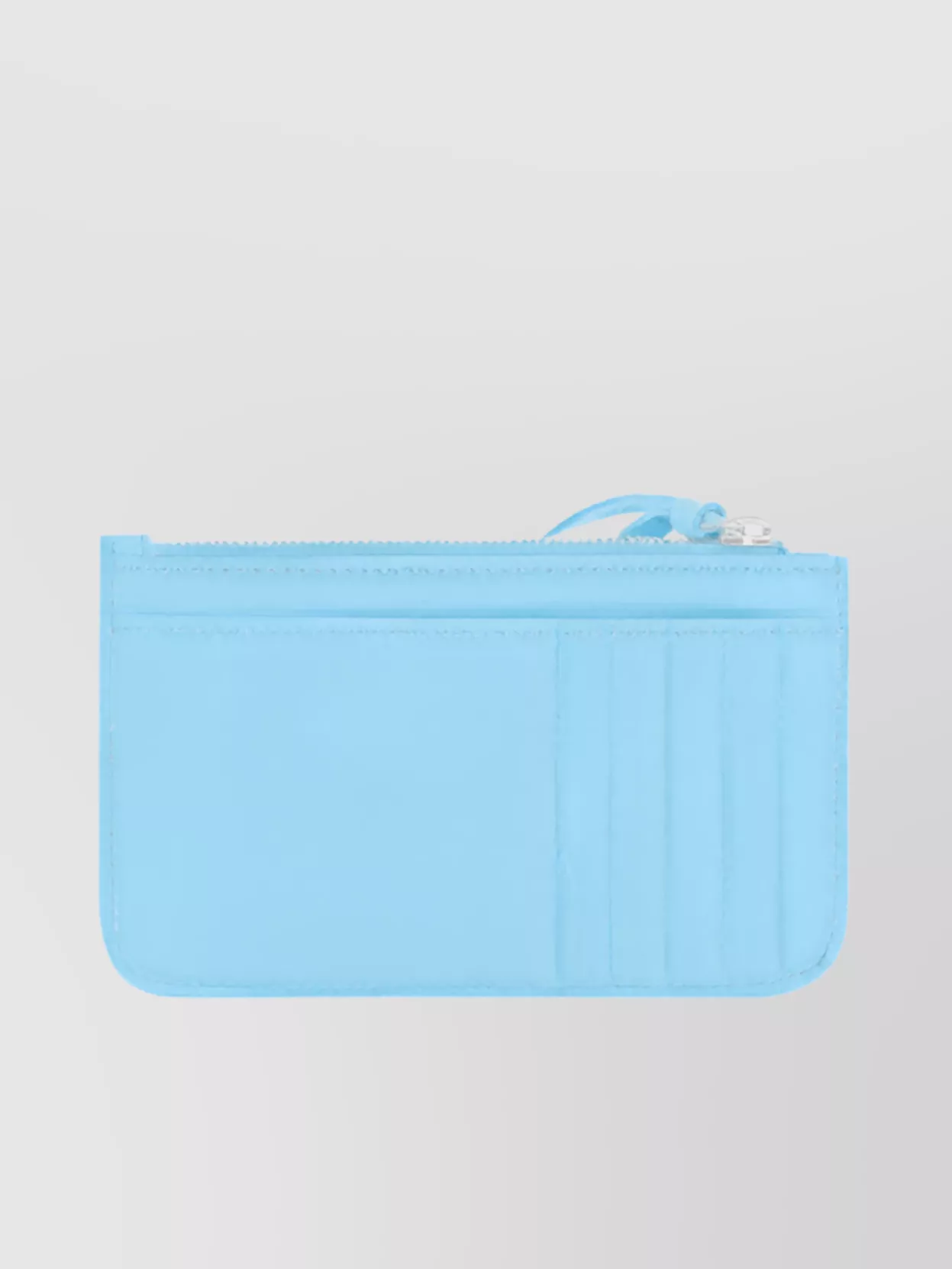 Balenciaga Embossed Leather Wallet Tassel Detail In Blue