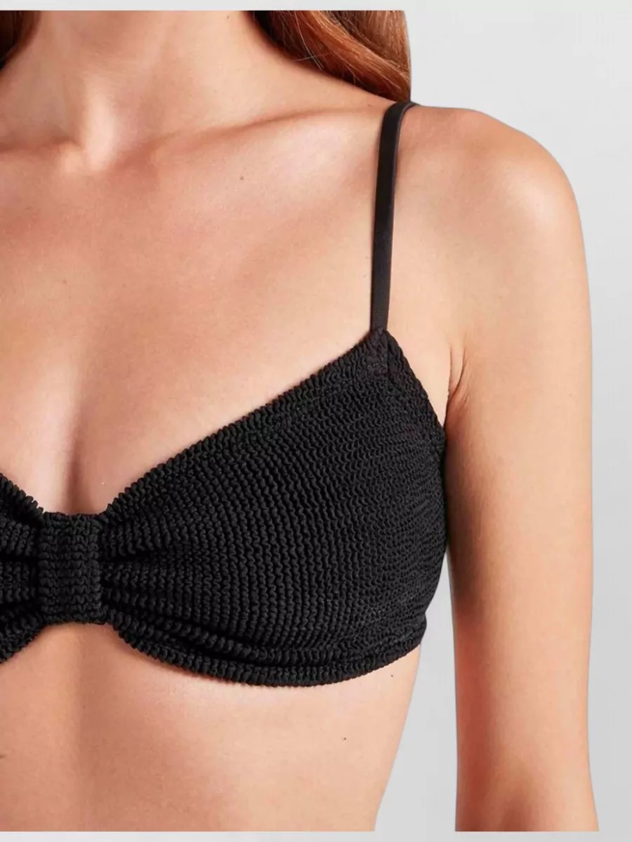 Hunza G Alicia Bikini Two Piece Gathered Bow