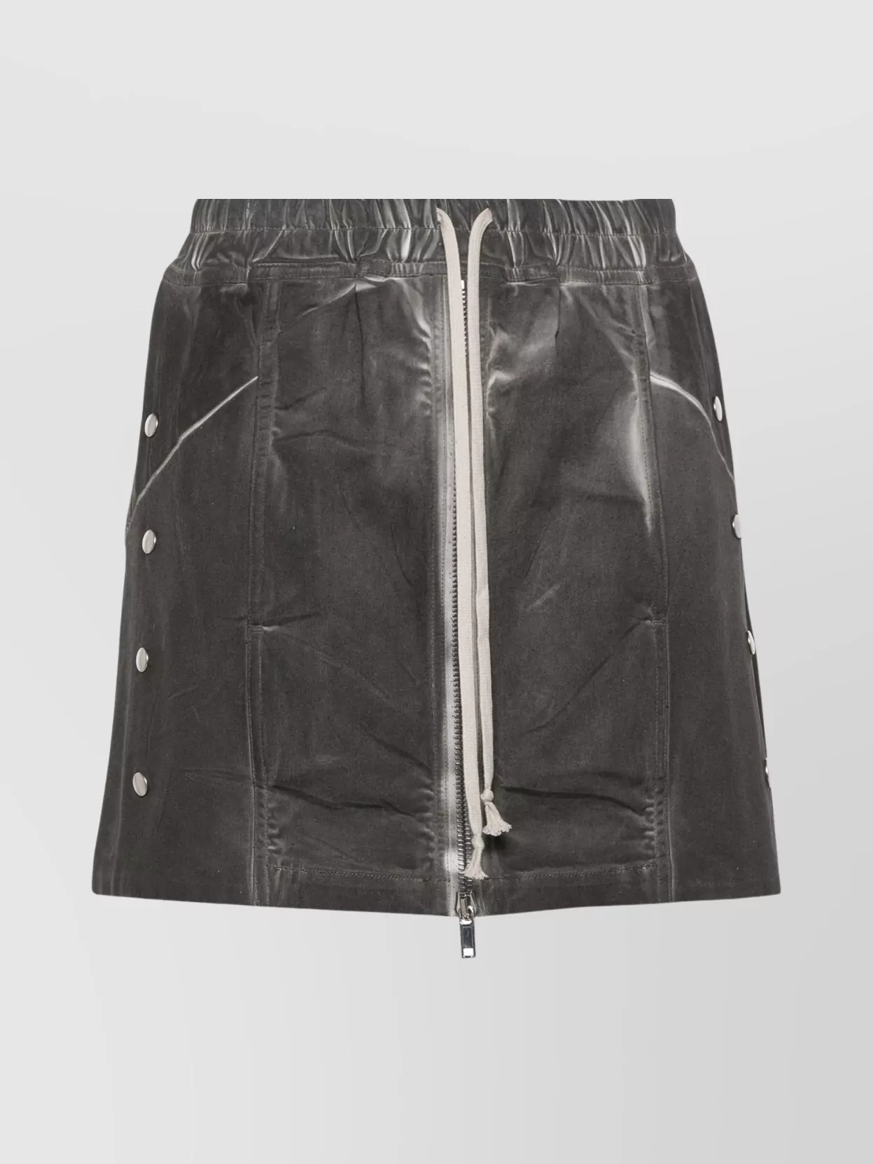Shop Rick Owens Drkshdw Mini Skirt Drawstring Waistband Pockets