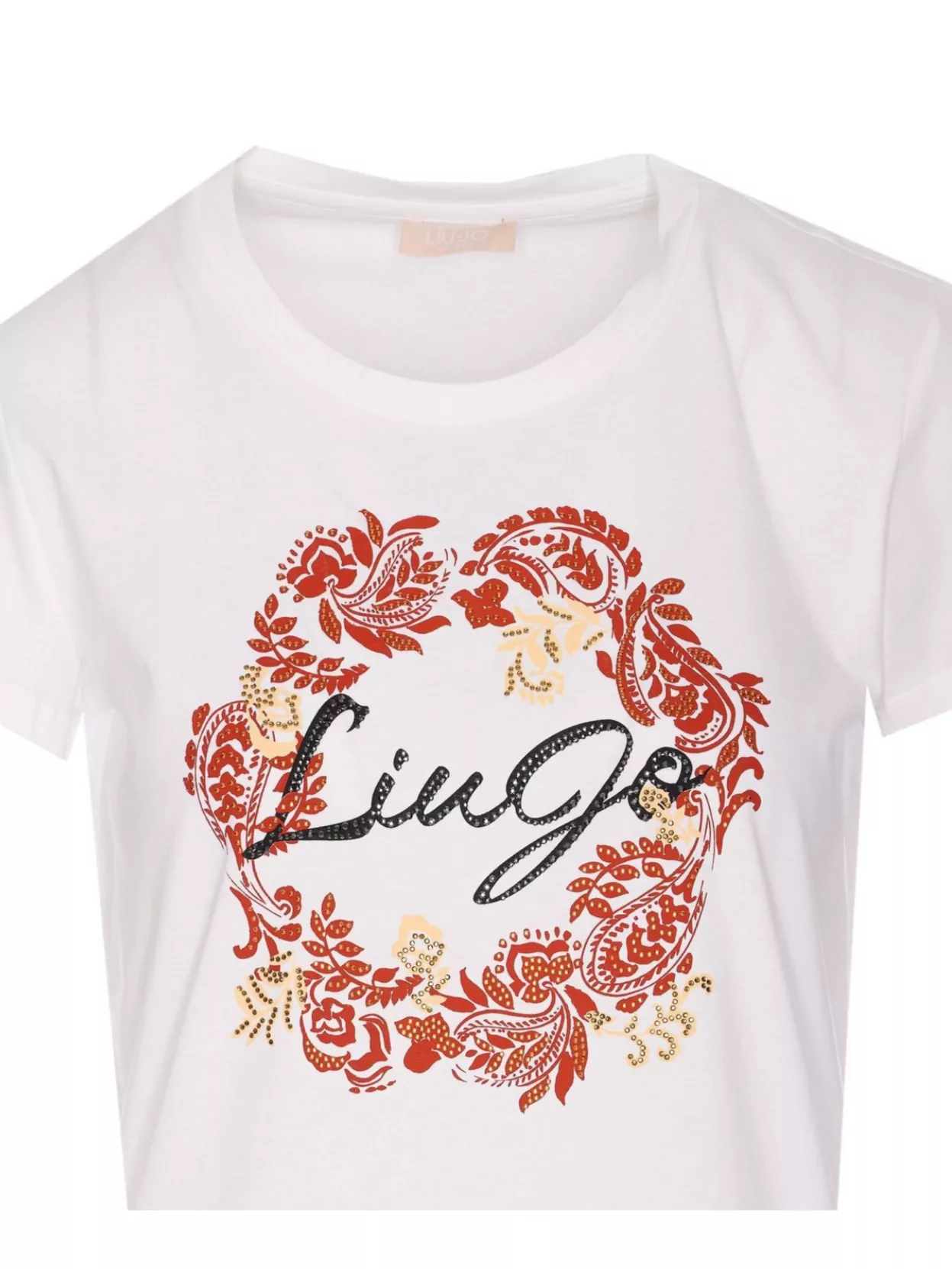 Liu •jo Crewneck Graphic Print Round Neck Short Sleeves