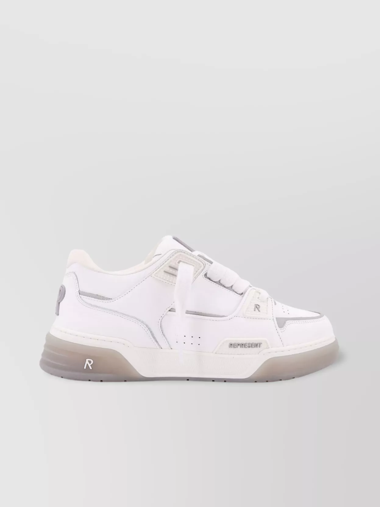 Represent Low-Top Leather Sneakers Rubber Sole