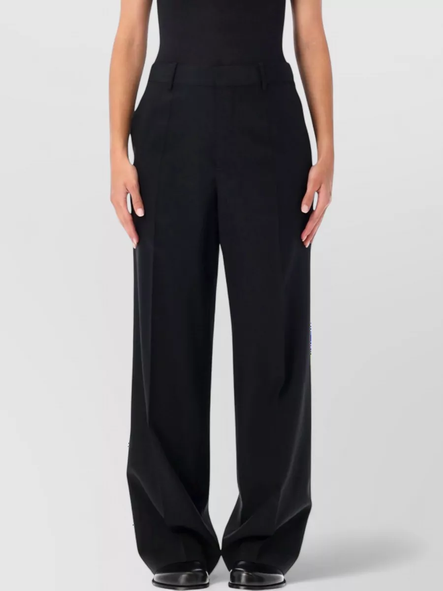 JW Anderson wool pleated wide-leg tailored trousers