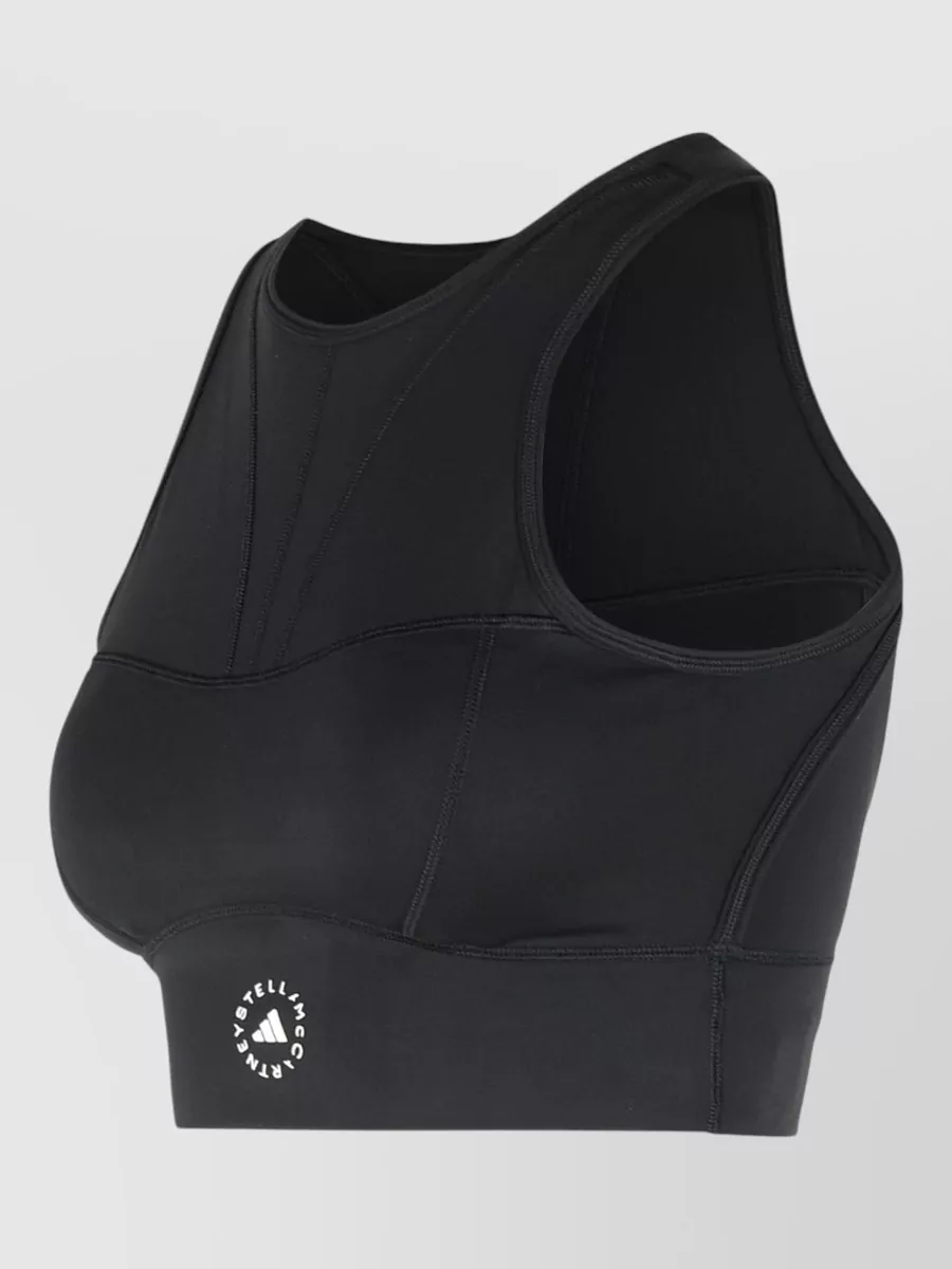 Adidas By Stella Mccartney Logo Halterneck Bralette Top