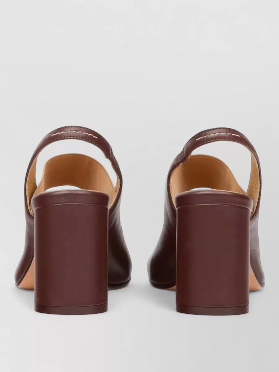 Mm6 Maison Margiela Leather Open-Toe Sandals