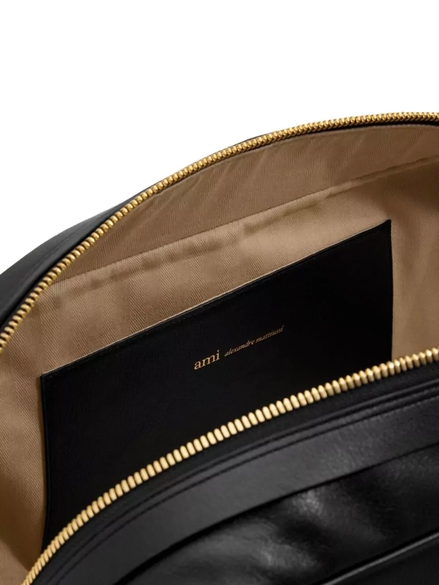 Ami Paris Leather Travel Bag