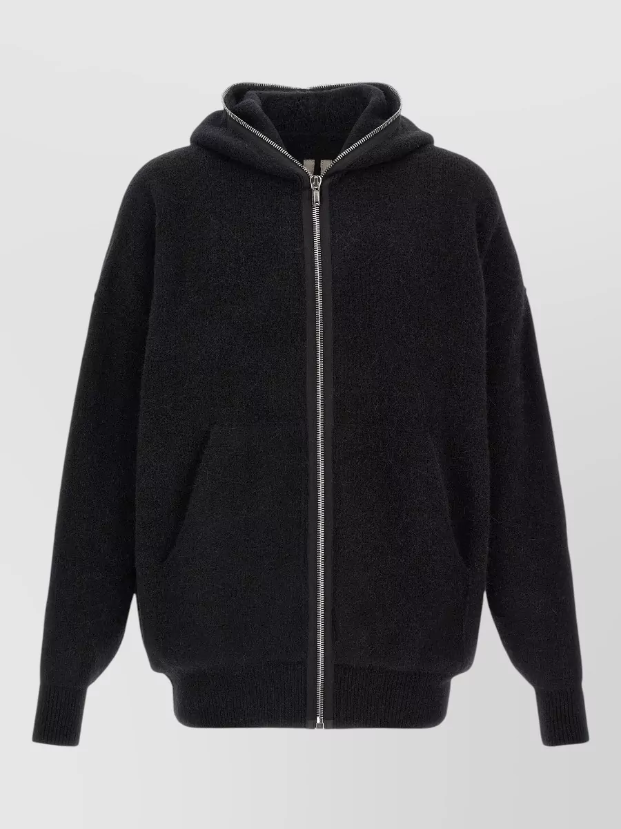 Rick Owens wool hooded jacket