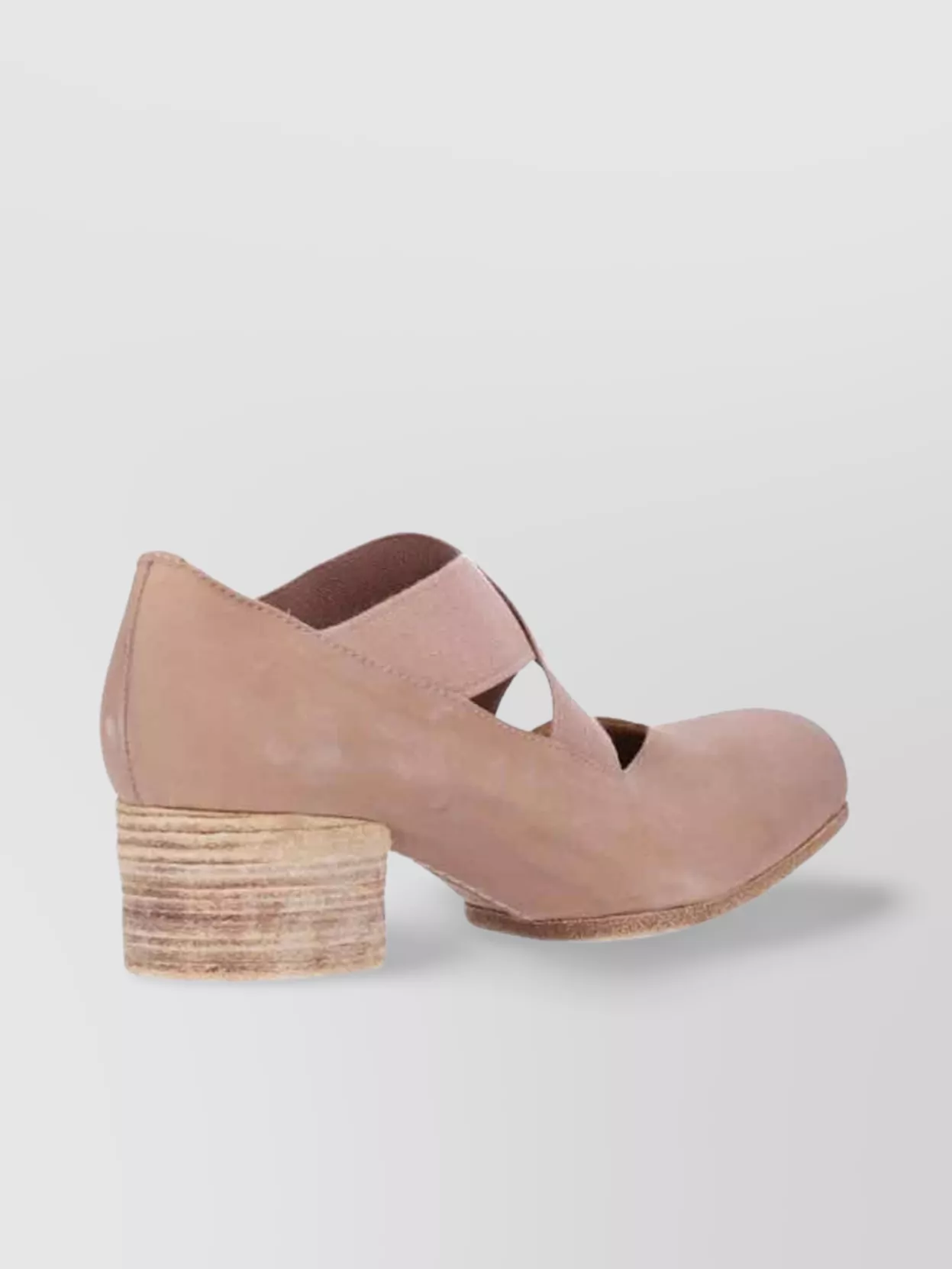 Uma Wang Chunky Heel Cross Strap Square Toe