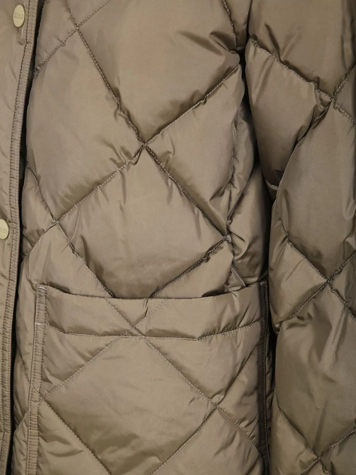 Herno Short Jacket With Collar Detail And Quilted Design