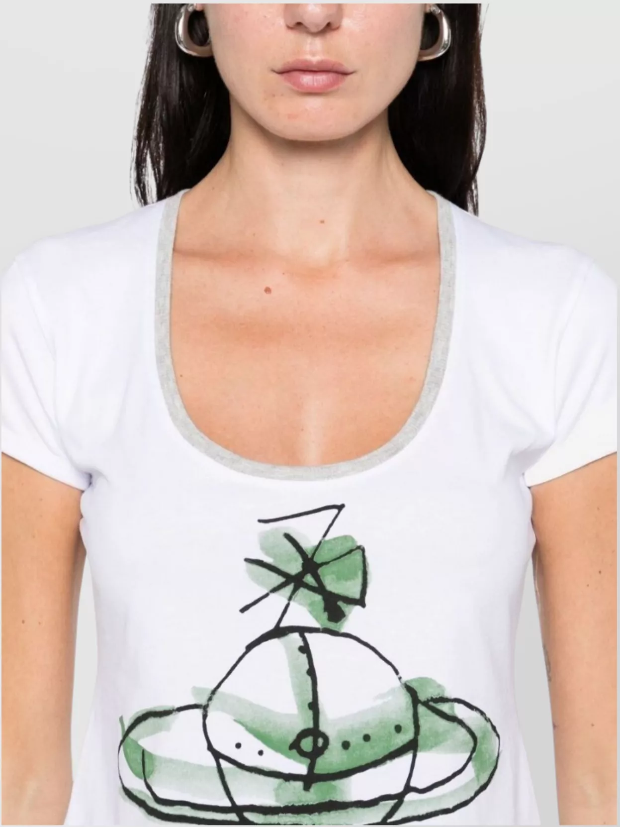 Vivienne Westwood Sleeves Round Neck Graphic Print