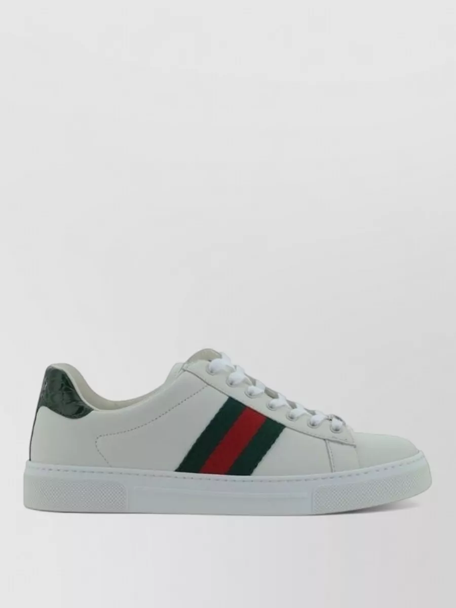 Gucci Leather Low-Top Sneakers