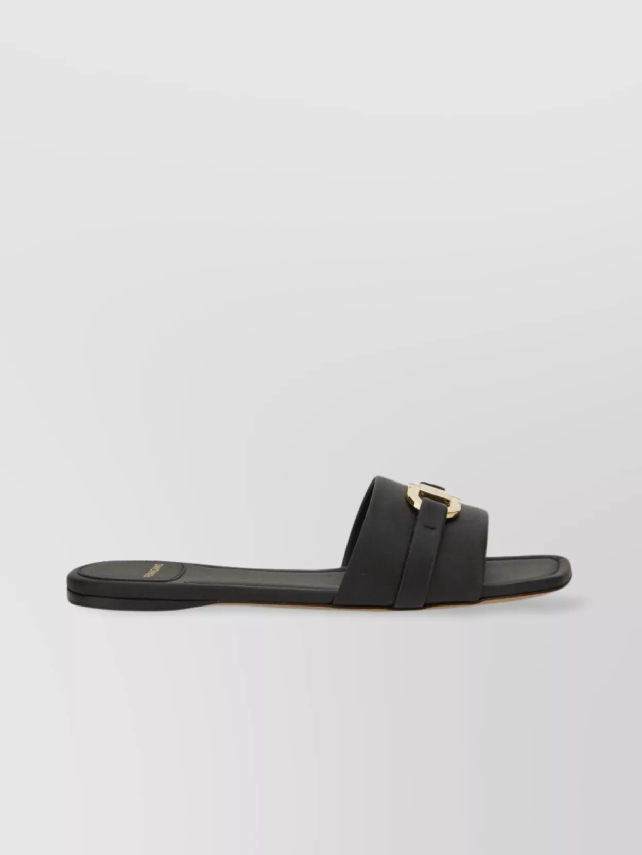 Ferragamo Flat Sole Open Toe Slide Sandal