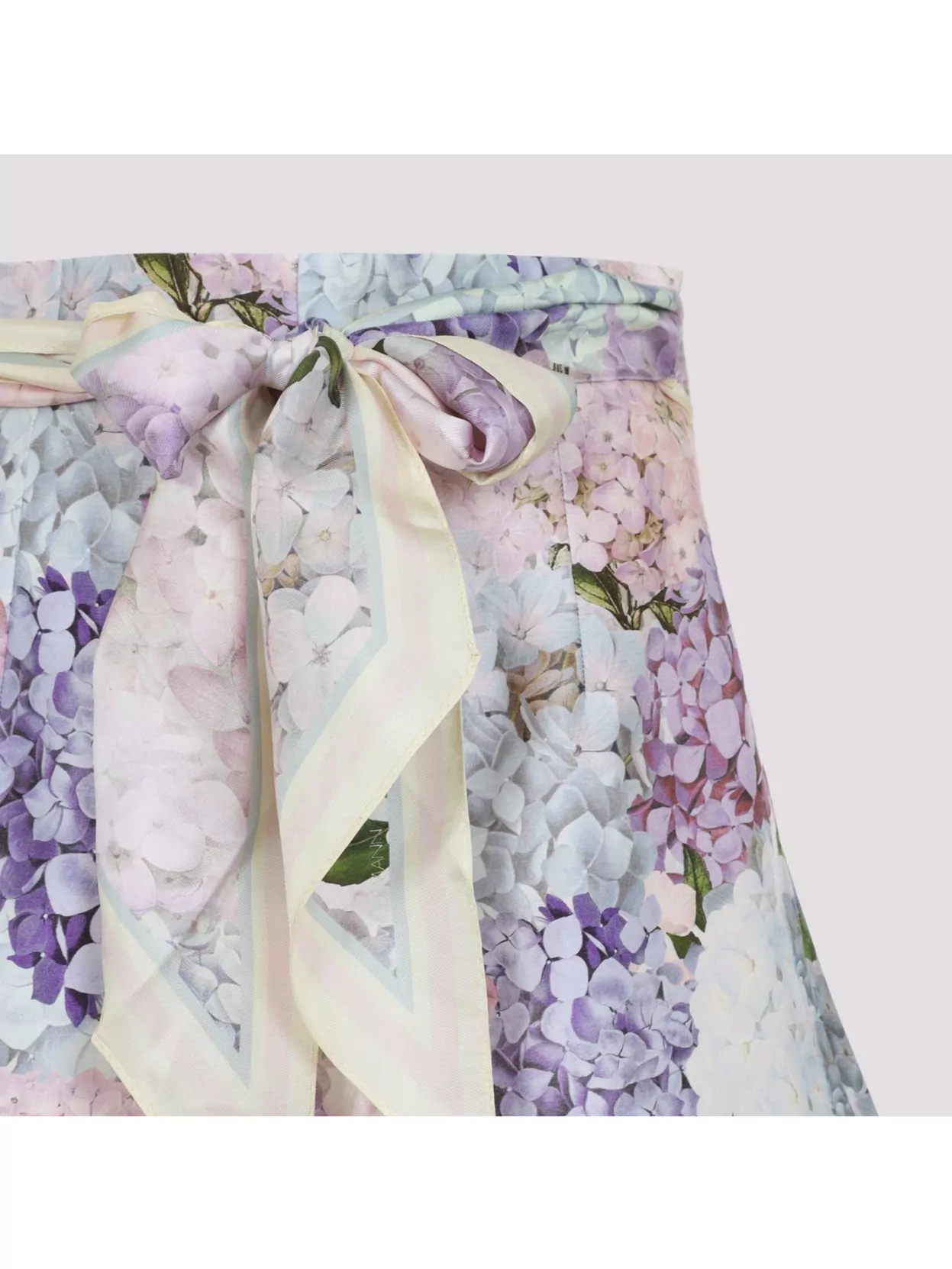 Zimmermann Dawning Printed Silk Flat Front Shorts