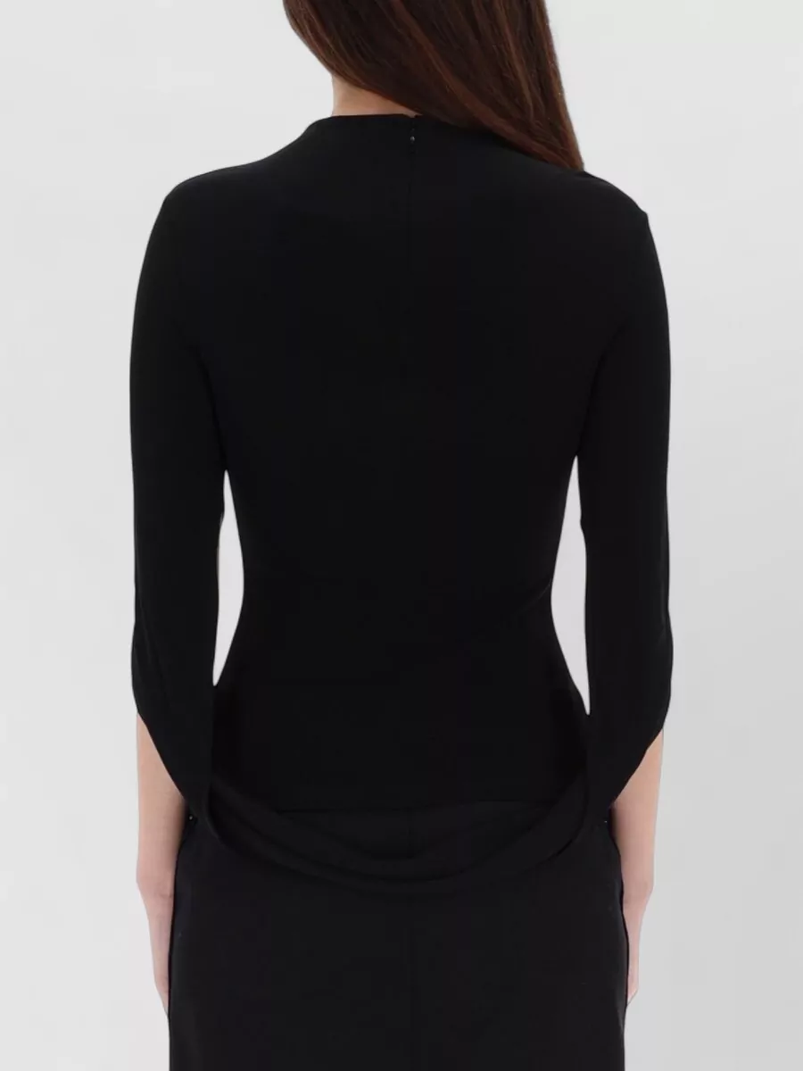Alexander Wang Top Featuring Draped Back Round Neck