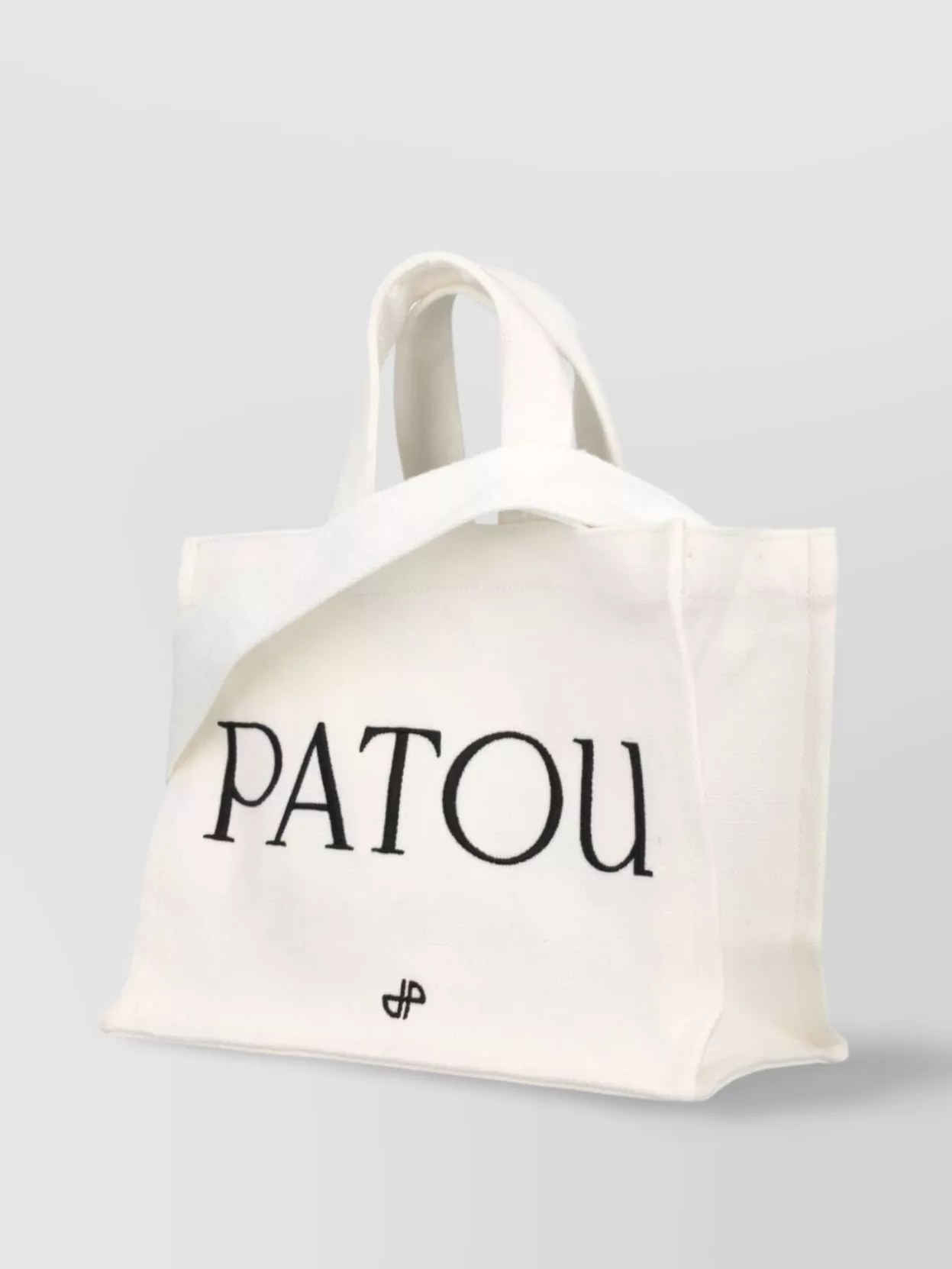 Patou Small Tote Bag With Shoulder Strap And Top Handles