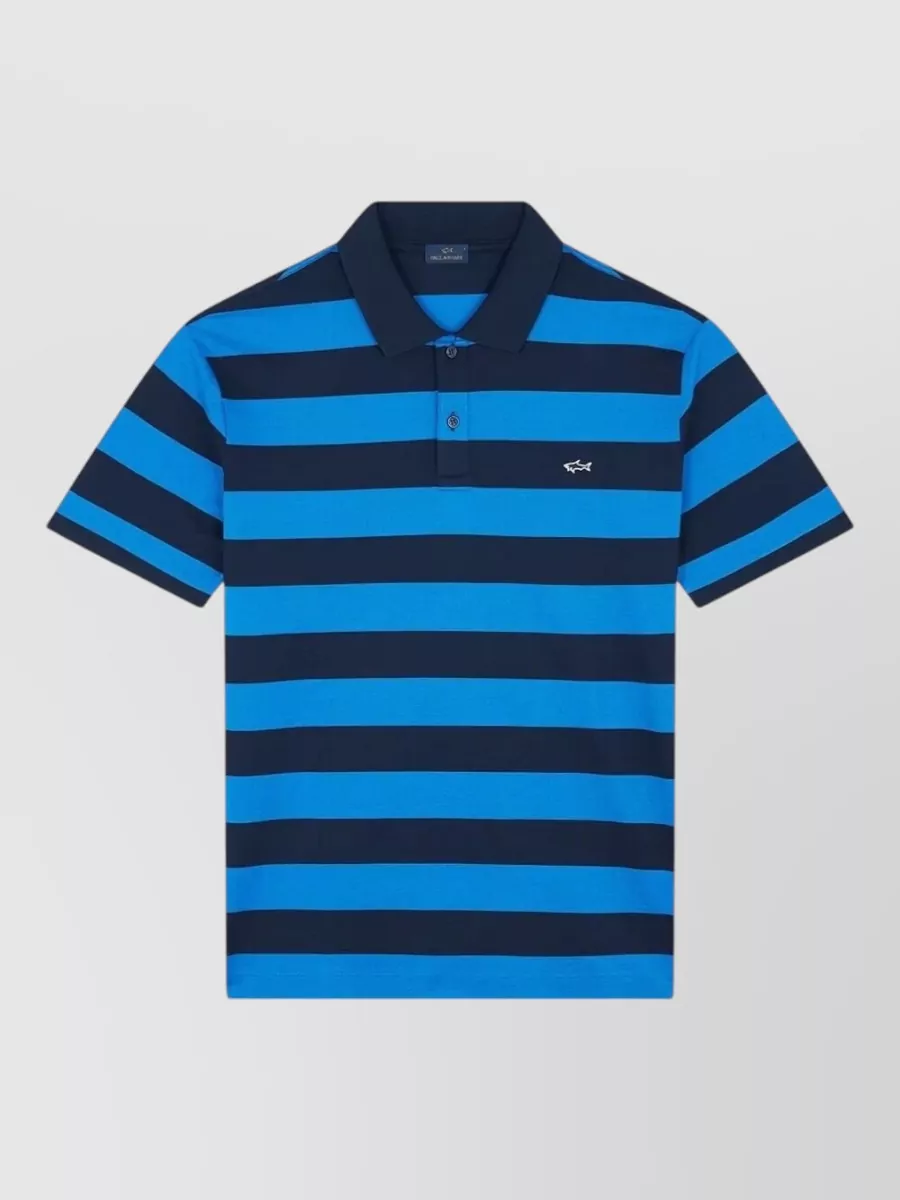 Paul & Shark Striped Cotton Polo Shirt