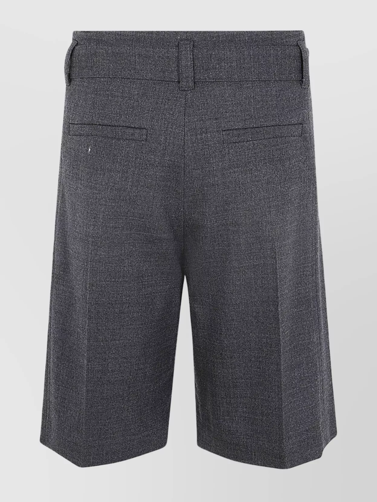 Brunello Cucinelli Waist Belted Pleated Shorts Pockets In Gray