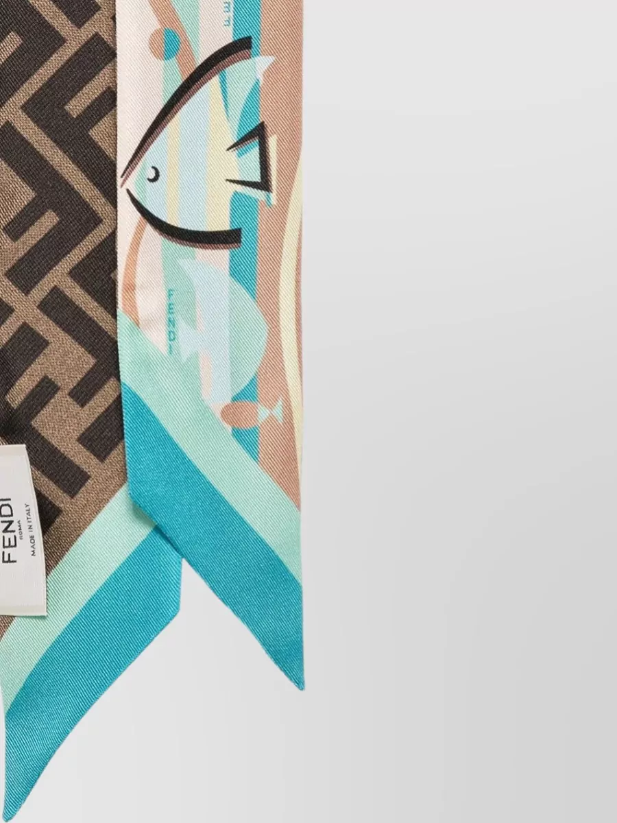 Fendi Silk Printed Bandeau