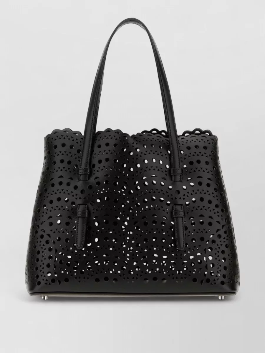 Alaïa leather mina 25 tote bag