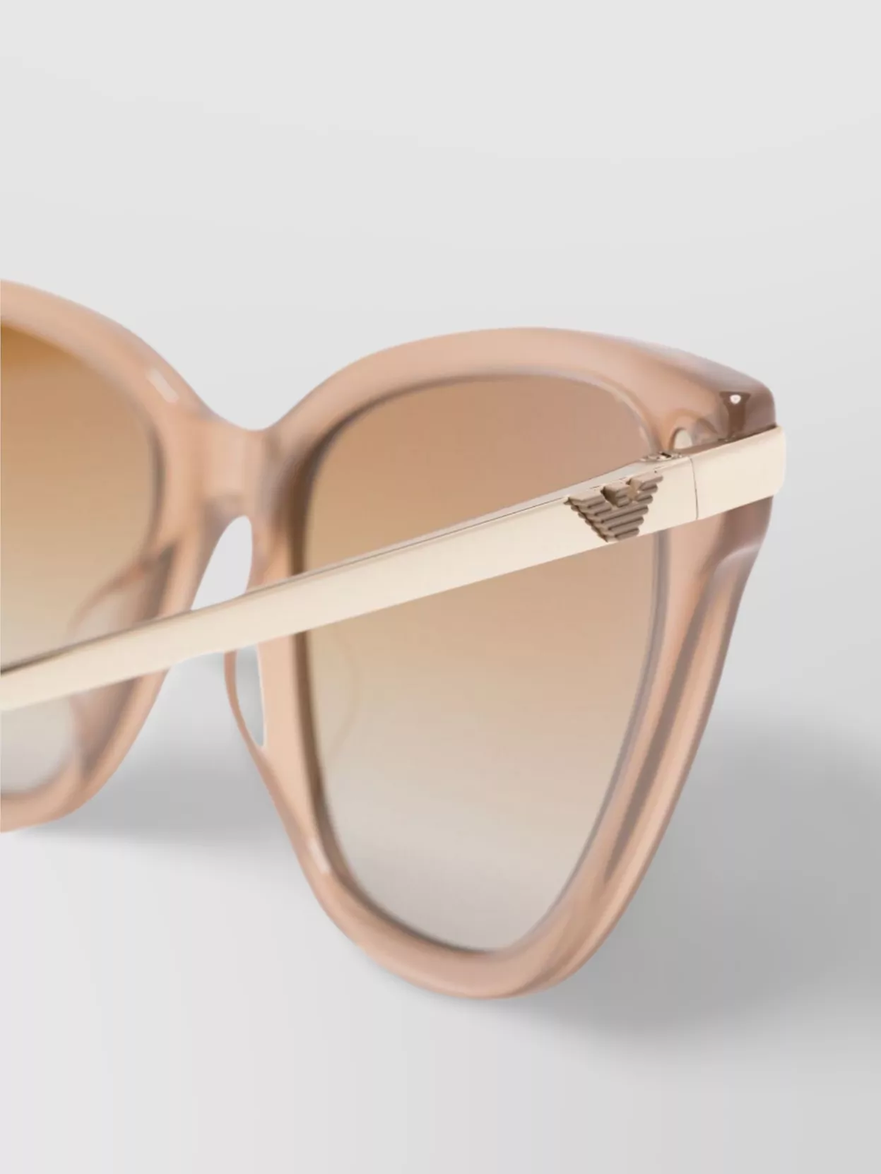 Emporio Armani Cat Eye Frame Sunglasses With Gradient Lenses