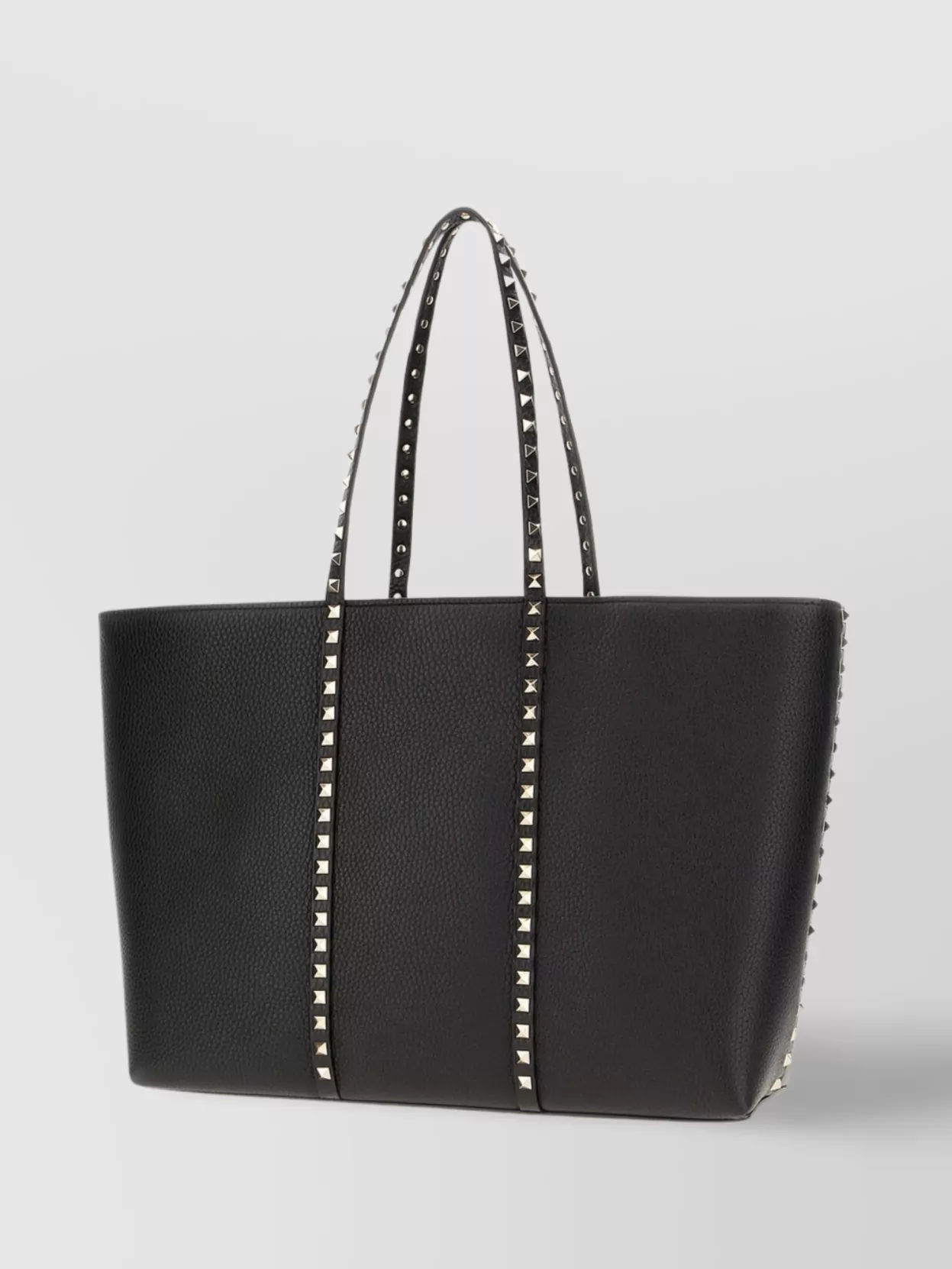 Valentino Garavani Leather Rockstud Shopping Bag