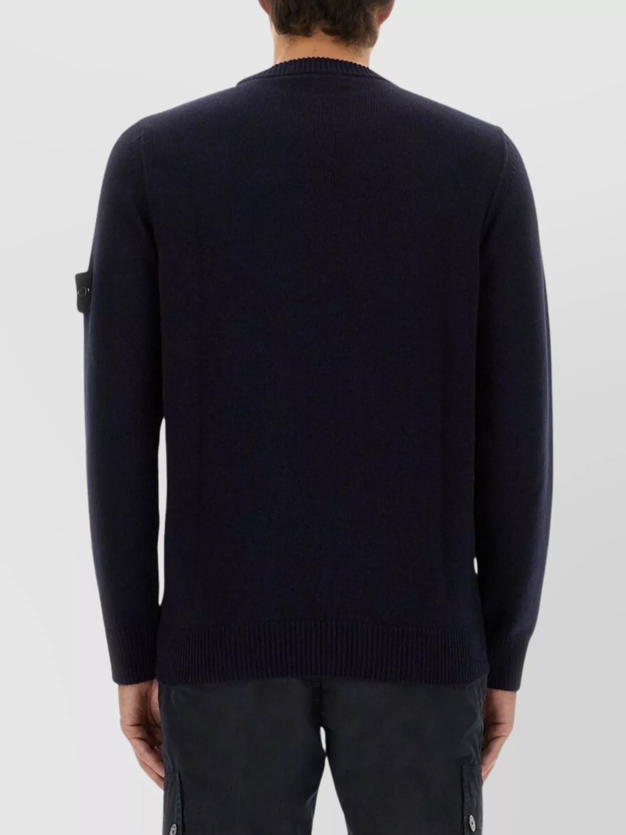Stone Island Crew Neck Sweater With Ribbed Cuffs And Hem