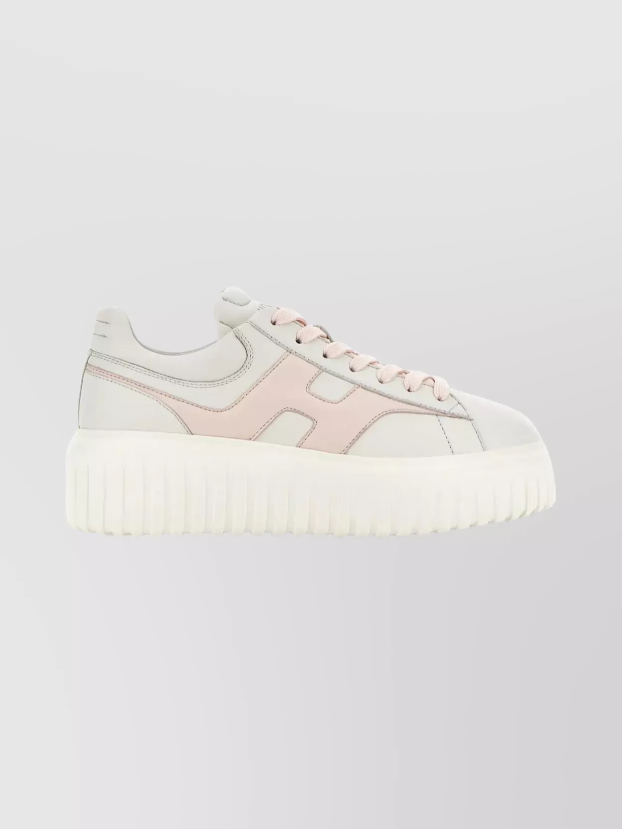 Hogan Stylish Sneakers With Platform Sole And Round Toe In Neutral
