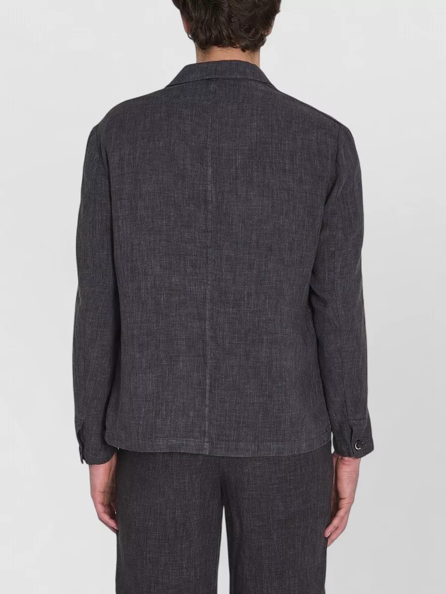 Barena Linen Viscose Regular-Fit Shirt Jacket