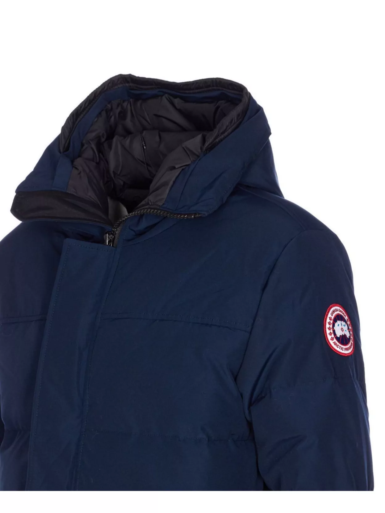 Canada Goose Hooded Parka With Zip Pockets And Cuffs