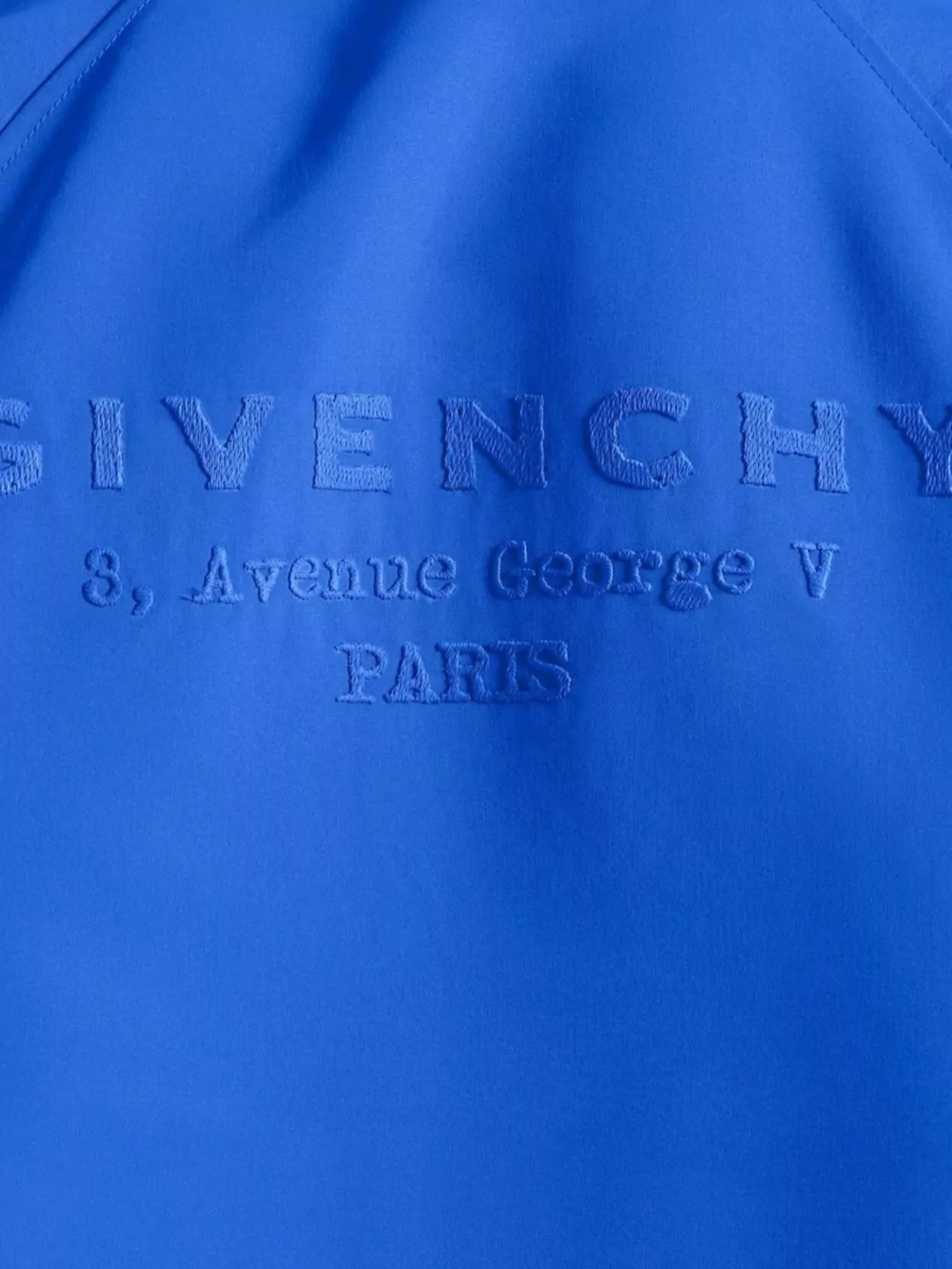 Givenchy Waterproof Nylon Jacket Featuring Pointed Collar