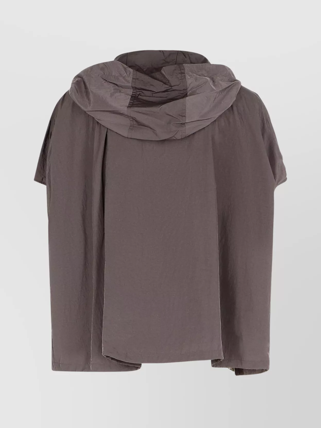 Sportmax Oversized Taffeta Trench Coat Hooded